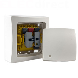 Legrand - Oteo - Transformeur simple 3 en 1 lumineux - Interrupteur/Va et vient - Poussoir - Blanc - Ref : 086017L