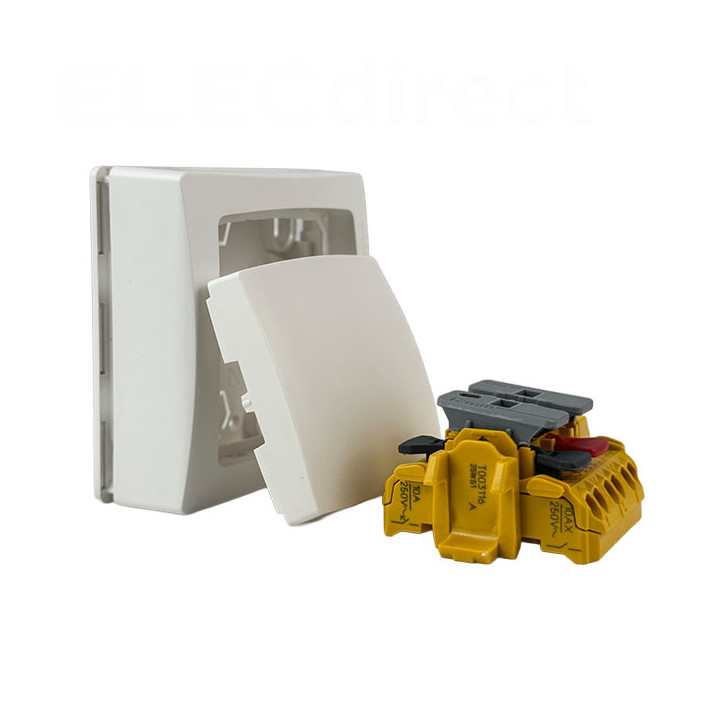 Legrand - Oteo -Transformeur 3 en 1 - Interrupteur/Va et vient - Poussoir - Blanc - Ref : 086001L