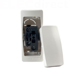Legrand - Oteo - Va-et-vient 10A 250V - Version étroite 32 mm - Blanc - Ref : 086084