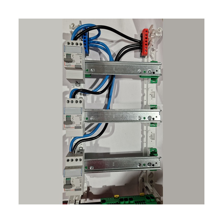 Elecdirect - KIT alimentation par le haut pour tableau 3 rangées - Réf : CORDONALIM3R