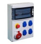 Digital - Coffret de chantier tétra IP44 - 4 prises 2P+T - 1 prises 3P+N+T 32A - arrêt d'urgence - Réf : 31324