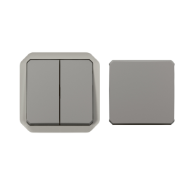 Legrand - Plexo L - Transformeur réversible - 5 Fonctions - Composable - Gris - Ref : 069506L