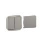 Legrand - Plexo L - Transformeur réversible - 5 Fonctions - Composable - Gris - Ref : 069506L