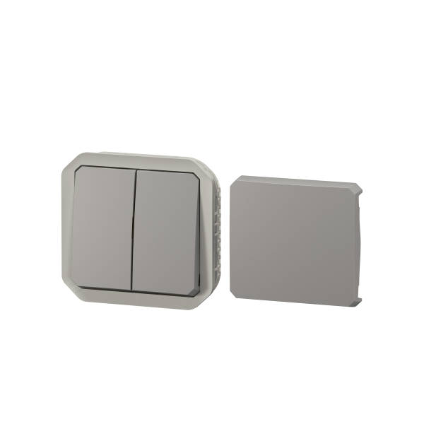 Legrand - Plexo L - Transformeur réversible - 5 Fonctions - Composable - Gris - Ref : 069506L
