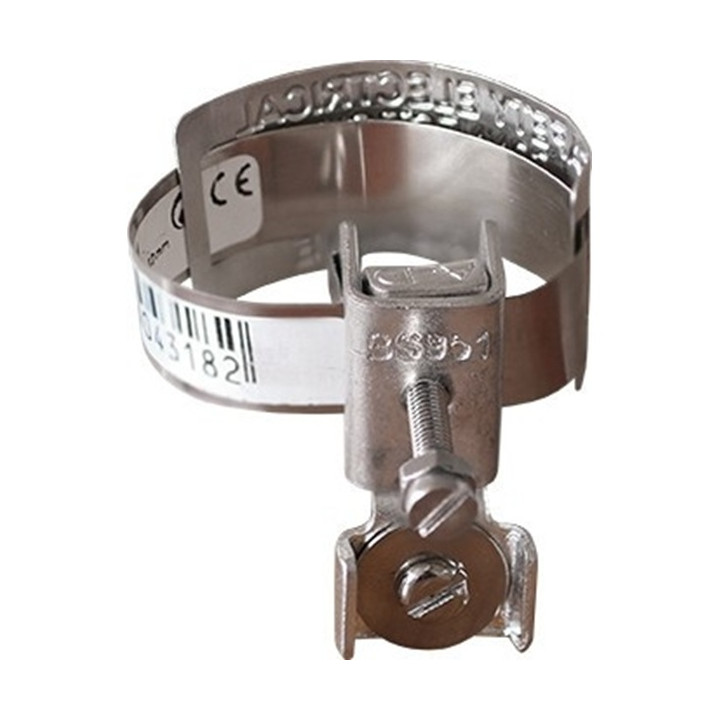 Eurohm - Collier d'équipotentialité - 12cm - D. 18 à 32mm - Réf : 70511