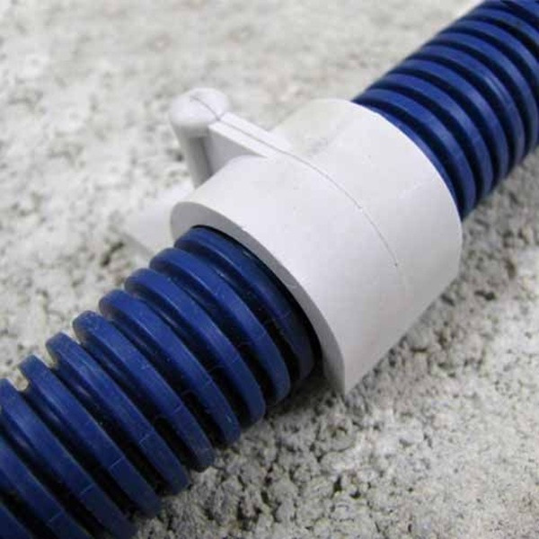 Eur'Ohm - Lot de 100 Clips avec cheville type parapluie pour tubes ou gaine de Ø20 mm - Gris - Réf : 43431