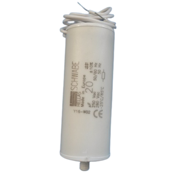 Schwabe Hellas - Condensateur de démarrage 20 µF - 250V - ±10% - Réf : CONDO20MF