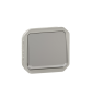 Legrand - Plexo L - Interrupteur témoin/lumineux avec voyant - 10A - 250V - IP55/IK08 - Composable - Gris - Ref : 069512L