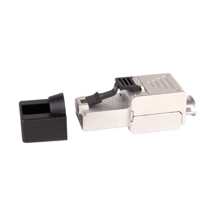 CAE - Plug RJ45 sans outil - CAT6A blindé 360° - faible encombrement - Réf : MMCPSL6AFS