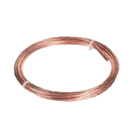 Cablette cuivre nu - Tresse de cuivre nue de 25mm² - Couronne 3m - Réf : CUIVRENU25X3M