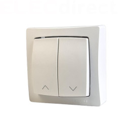 Legrand - Oteo - Interrupteur double pour volets roulants - Blanc - Réf : 086013L