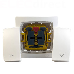 Legrand - Oteo - Interrupteur double pour volets roulants - Blanc - Réf : 086013L
