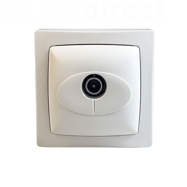 Legrand - Oteo - Prise TV simple - Blanc - Ref : 086040