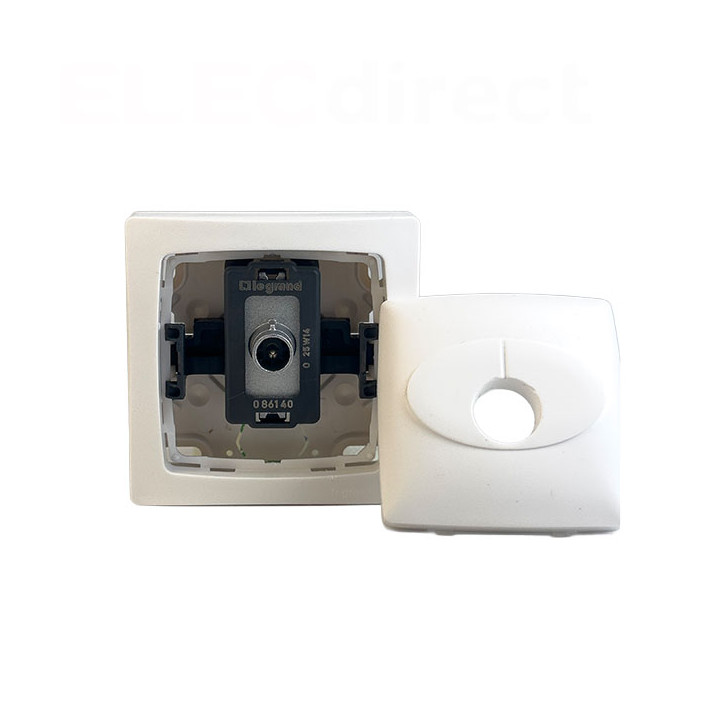 Legrand - Oteo - Prise TV simple - Blanc - Ref : 086040