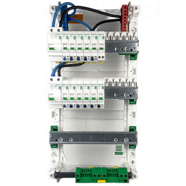 Schneider - Tableau électrique pré-équipé et pré-câblé pour T2 évolutif T3 - Rési9 - 13 modules - 3 Rangées XE - Réf: SCHT3R2ID