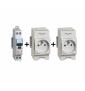 Legrand - LOT de 2 Prises de courant modulaire - 2P+T - 16A - 250V + disjoncteur 16A à vis - Réf. : 004280x2 + 406774