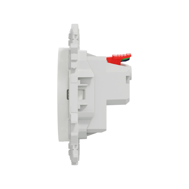 Schneider - Odace 2025 - LOT de 120 Prises de courant 2P+T affleurante - Blanc craie - Réf. : S920052 x 120