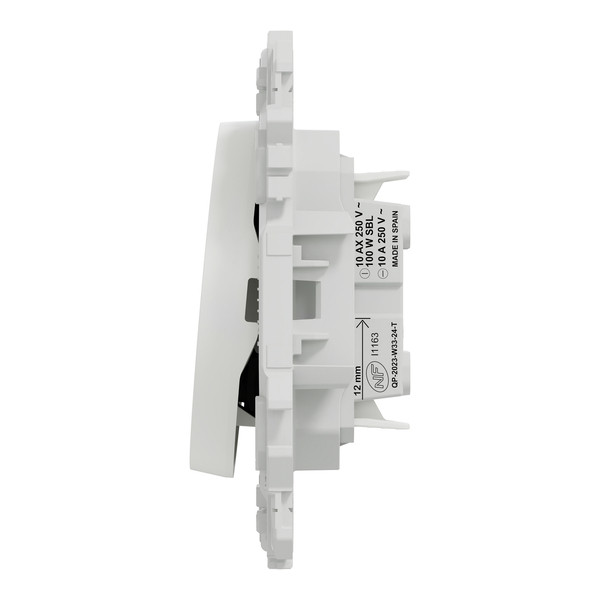 Schneider - Odace 2025 - LOT de 10 Va et Vient ou Poussoir - 10AX - Blanc craie - Réf : S920204 x 10