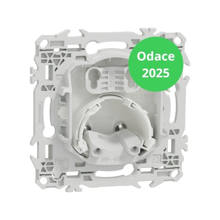 Schneider - Odace 2025 - LOT de 10 Sorties de câble - Serre câble 6 à 12 mm² - Blanc craie - Réf : S920662 x 10