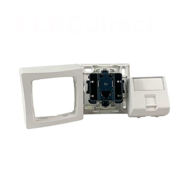 Legrand - Oteo - Prise RJ45 Cat.6 FTP 9 contacts - Blanc - Ref : 086047