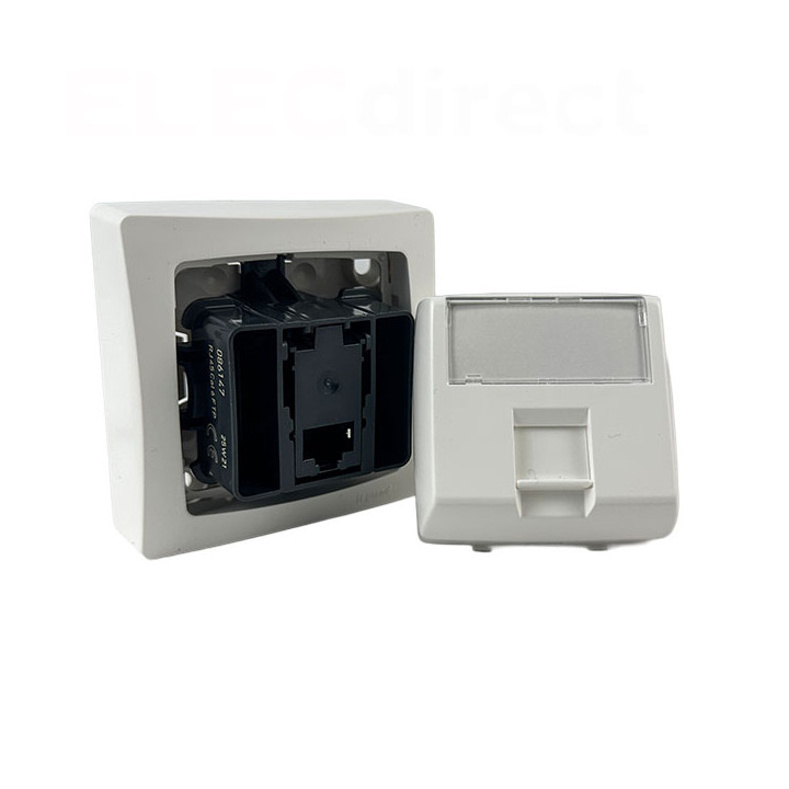Legrand - Oteo - Prise RJ45 Cat.6 FTP 9 contacts - Blanc - Ref : 086047