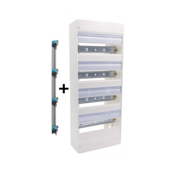Legrand - LOT - Coffret DRIVIA 52 Modules + peigne vertical - 401214+405002