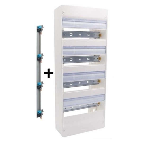 Legrand - LOT - Coffret DRIVIA 52 Modules + peigne vertical - 401214+405002