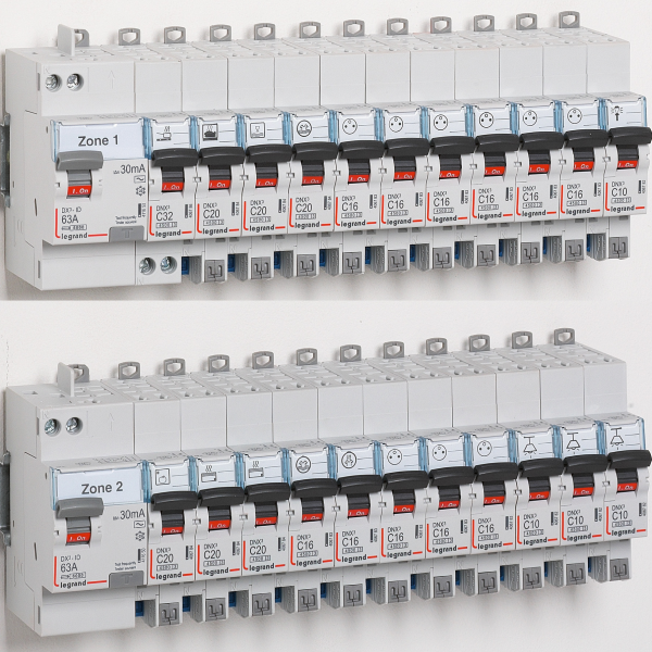 LEGRAND - Interrupteur différentiel - DX3 - 2P - 40A - 30mA - Type A - Départ Haut à Vis - Réf : 411617