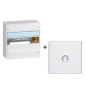 Legrand - Drivia - Coffret 1 rangées - 13 modules + Porte - Ref. : 401211+401331