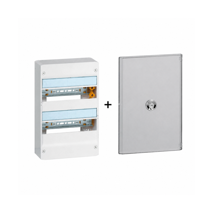 Legrand - LOT  - Coffret DRIVIA 26 Modules + porte - 401212+401342