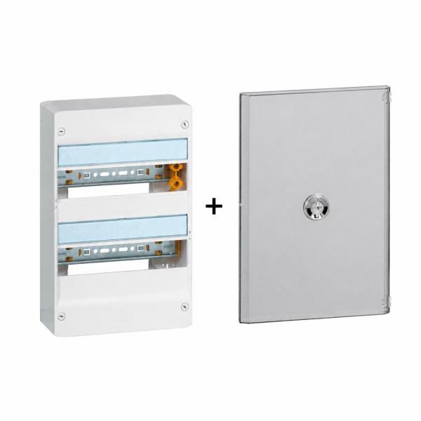 Legrand - LOT  - Coffret DRIVIA 26 Modules + porte - 401212+401342