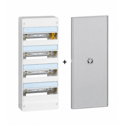 Legrand - LOT  - Coffret DRIVIA 52 Modules + porte - largeur 250mm - 401214+401344