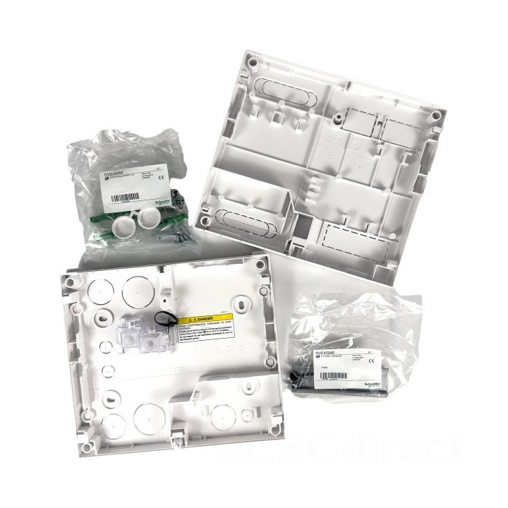Schneider - LOT - Disjoncteur de branchement EDF + platine + habillage + porte - Réf : R9FT645+R9H13206+R9H13418