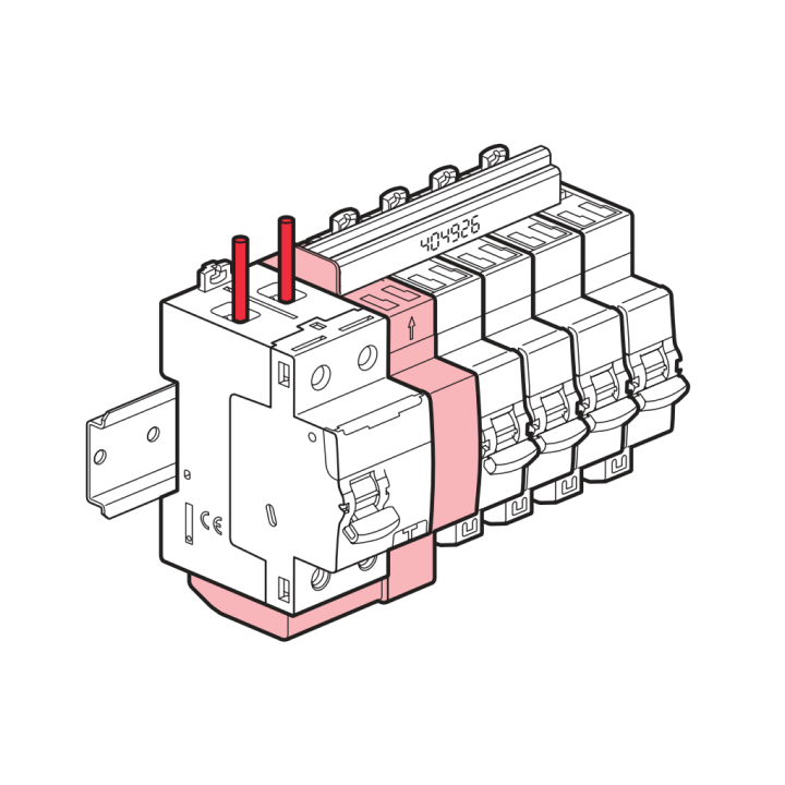 LEGRAND - Interrupteur différentiel - DX3 - 2P - 63A - 30mA - Type A - Départ Haut Auto - Réf : 411639