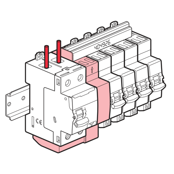 LEGRAND - Interrupteur différentiel - DX3 - 2P - 63A - 30mA - Type A - Départ Haut Auto - Réf : 411639