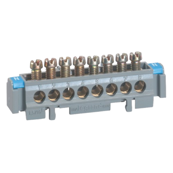 Legrand - Bornier de répartition nu sur support L. 47mm - 4 connexions 1,5mm² à 16mm² - 004820