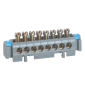 Legrand - Bornier de répartition nu sur support L. 47mm - 4 connexions 1,5mm² à 16mm² - Réf : 004820