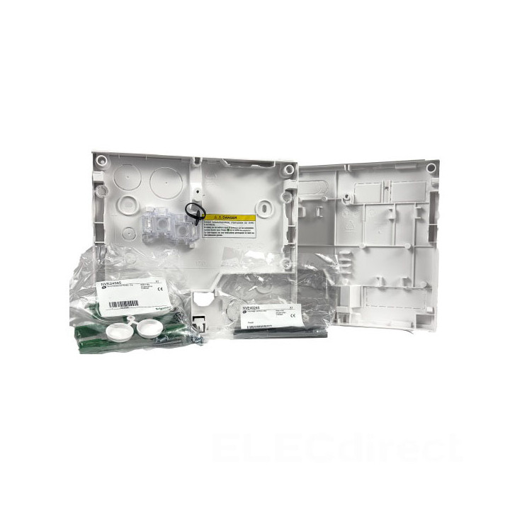 Schneider - LOT - Disjoncteur de branchement EDF + platine + habillage + porte - Réf : R9FT645+R9H13206+R9H13418