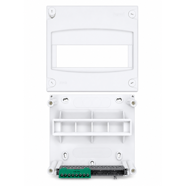 Legrand - Coffret cache-bornes 8/9 Modules + Porte opaque - Ref. : 001308+001328