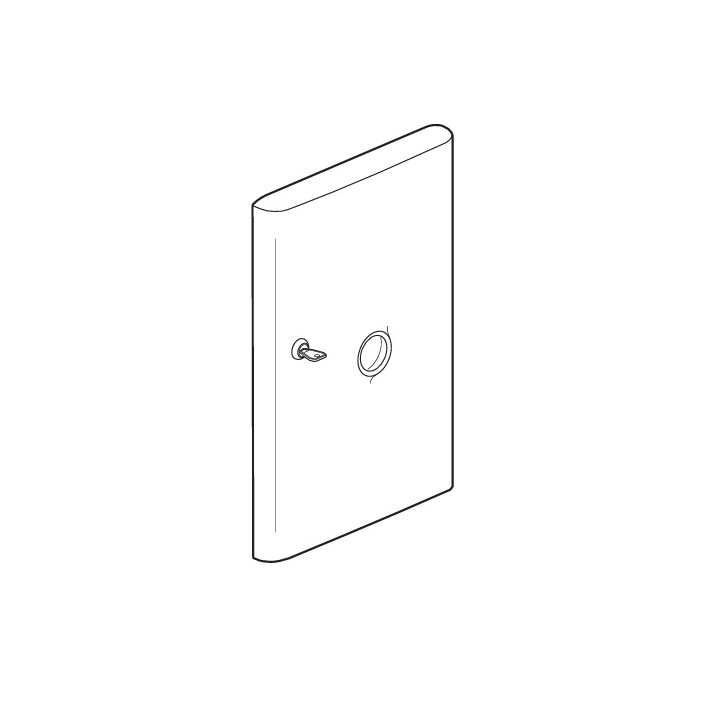 Legrand - Drivia - Porte Blanche + Serrure - 18 Modules - 4 Rangées - Ref. : 401234+401391
