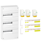 Schneider - Resi9 - coffret 13M à VIS - 3R + différentiel type A et 2 AC + peignes H. et V