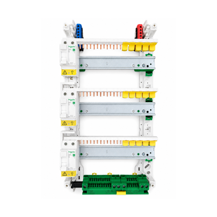 Schneider - Resi9 - coffret 13M à VIS - 3R + différentiel type A et 2 AC + peignes H. et V