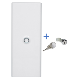 Legrand - Porte Blanche pour tableau DRIVIA - 52 Modules 4 Rangées + serrure - Réf. : 401334+401391