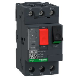 Schneider - Disjoncteur moteur 4A-6,3A - GV2ME10
