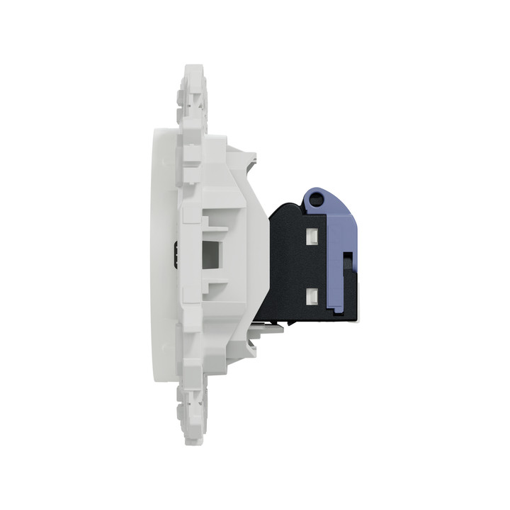 Schneider - Odace 2025 - LOT de 10 Prises RJ45 - Cat6 UTP grade 1 à 2 - Blanc craie - Réf : S920475 x 10