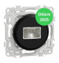 Schneider - Odace 2025 - Détecteur de présence et mouvement - 3 fils avec neutre - Noir onyx - Réf : S940526