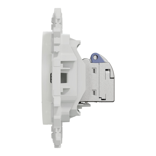 Schneider - Odace 2025 - LOT de 10 Prises RJ45 - Cat6 STP grade 2TV min à grade 3TV - Blanc craie - Réf : S920476 x 10