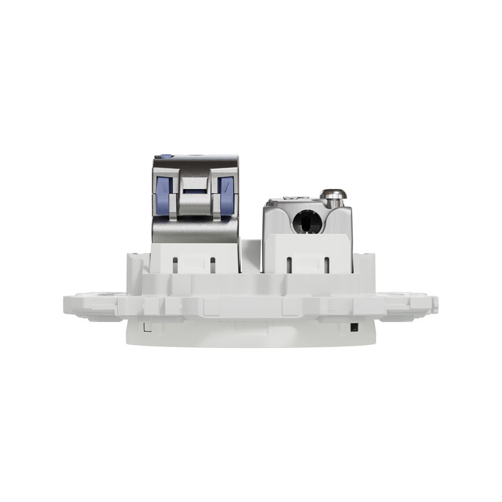 Schneider - Odace 2025 - LOT de 10 Prises mixte RJ45 Cat.6 STP + TV - Blanc craie - Réf : S920141 x 10