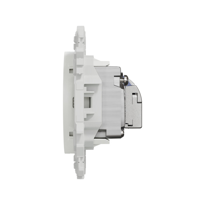 Schneider - Odace 2025 - LOT de 10 Prises mixte RJ45 Cat.6 STP + TV - Blanc craie - Réf : S920141 x 10