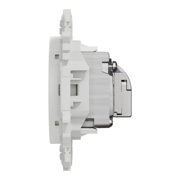 Schneider - Odace 2025 - LOT de 10 Prises mixte RJ45 Cat.6 STP + TV - Blanc craie - Réf : S920141 x 10